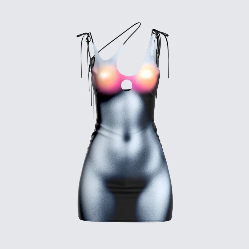 Sabrina Body Print Mini Dress